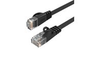 Verkkokaapelit - ORICO PUG-C6B CAT6 1000Mbps RJ45 Ethernet Network Cable Flat LAN 10m Black - PUG-C6B-100-BK-EP-HU