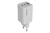 Puhelin - Adapterit & Laturit - Canyon 65W GaN laturi 2xUSB-C + USB-A, valkoinen - CNS-CUW65ACC