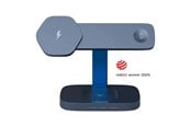 Puhelin - Adapterit & Laturit - Canyon Hexagon 3-in-1 langaton laturi 15W, tummanharmaa - CNS-WCS310DGBL