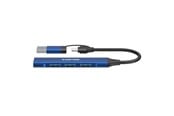 USB hub - Canyon DS-02 4-in-1 USB-A/C hubi, sininen USB hub - 4 porttia - USB 3.0 - Sininen - CNS-TDS02BL