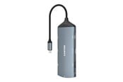USB hub - Canyon DS-15 8-in-1 USB-C Hub 4K, tummanharmaa USB hub - Harmaa - CNS-TDS15