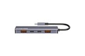 USB hub - Canyon DS-18 5-in-1 USB-C Hub, harmaa USB hub - 5 porttia - USB 3.0 - Harmaa - CNS-TDS18
