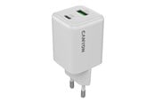 Puhelin - Adapterit & Laturit - Canyon 45W GaN laturi USB-C PD & USB-A, valkoinen - CNS-CUW45AC