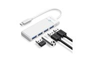USB hub - ORICO PAPW4A-C3 USB Hub 4-port 4x USB-A 3.0 1.8 m - white USB hub - 4 porttia - USB 3.0 - Valkoinen - PAPW4A-C3-18-WH-EP