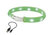 Koirat - Nobby LED halsbånd wide VISIBLE L Grøn - L77025