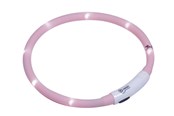 Koirat - Nobby LED halsbånd Puppy pink Ø 45 cm - L77032