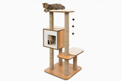 Kissat - Catit Vesper Kradsetræ V-High Base Valnød 56 x 56 x 121 - 022517520451