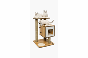 Kissat - Catit Vesper Kradsetræ V-Base Valnød 56 x 56 x 84.5 cm. - 022517520420