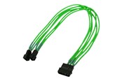 Sisäiset virtakaapelit - Nanoxia - fan power adapter - 3 PIN internal power to 4 pin internal power (fan only) - 30 cm - NX42A30NG