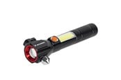 Taskulamput ja otsalamput - Wozinsky WLR-31 5W 500lm CREE 3-in-1 Multifunction Flashlight with Glass Breaker and Seat Belt Cutter - Black - 5907769388941