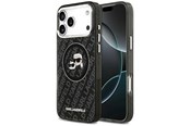 Puhelin - Kannet ja kotelot - Karl Lagerfeld IML Glitter Karl&Choupette Heads Logo MagSafe Case for iPhone 17 Pro Max - Black - 3666339498764