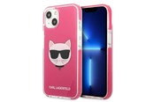 Puhelin - Kannet ja kotelot - Karl Lagerfeld Choupette Head case for iPhone 13 - fuchsia - 3666339048532