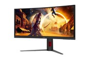Näyttö - 34" AOC G4 CU34G4CA computer monitor 86.4 cm (34") 3440 x 1440 pixels Black Red - CU34G4CA