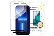 Puhelintarvikkeet - Näytönsuojat - Wozinsky 2x setti Karkaistu lasi koteloystävällinen iPhone 14 Max / 13 Pro Max musta - 5907769310423