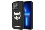 Puhelin - Kannet ja kotelot - Karl Lagerfeld 3D Rubber Choupette Case for iPhone 13 Pro / iPhone 13 - Black - 3666339028152