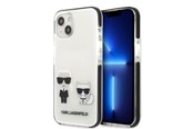Puhelin - Kannet ja kotelot - Karl Lagerfeld KLHCP13STPEKCW iPhone 13 mini 5.4" hardcase white/white Karl&Choupette - 3666339048600
