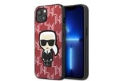 Puhelin - Kannet ja kotelot - Karl Lagerfeld KLHCP13MPMNIKPI iPhone 13 6.1" hardcase red/red Monogram Ikonik Patch - 3666339049416