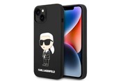 Puhelin - Kannet ja kotelot - Karl Lagerfeld Silicone Ikonik case for iPhone 14 Plus - black - 3666339086572