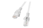 Verkkokaapelit - Lanberg patch cable - 1 m - grey RAL 7035 - Harmaa - PCU5-20CC-0100-S