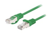 Verkkokaapelit - Lanberg patch cable - 1 m - green RAL 6024 - Vihreä - PCF6-20CC-0100-G
