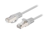 Verkkokaapelit - Lanberg patch cable - 1 m - grey RAL 7035 - Harmaa - PCF6-20CC-0100-S