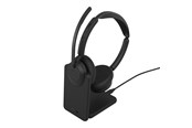 Kuulokkeet - Jabra Evolve3 45 MS - USB-A with Dongle - Stereo (Charging Stand) - 34599-999-989