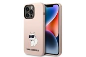 Puhelin - Kannet ja kotelot - Karl Lagerfeld Silicone Choupette case for iPhone 14 Pro Max - pink - 3666339086718