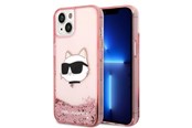Puhelin - Kannet ja kotelot - Karl Lagerfeld Glitter Choupette Head case for iPhone 14 Plus - pink - KLHCP14MLNCHCP