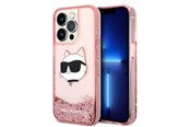 Puhelin - Kannet ja kotelot - Karl Lagerfeld KLHCP14XLNCHCP iPhone 14 Pro Max 6.7" pink/pink hardcase Glitter Choupette Head - 3666339086992