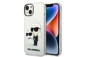 Puhelin - Kannet ja kotelot - Karl Lagerfeld Glitter Karl&Choupette case for iPhone 14 Plus - transparent - 3666339087258