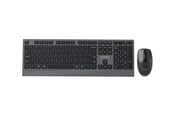 Näppäimistöt - Gembird Slim wireless dual-mode desktop set - Näppäimistö ja Hiirisetti - Englanti (US) - Musta - KBS-WPS-02
