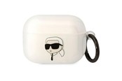 Puhelin - Muut lisävarusteet - Karl Lagerfeld KLAPHNIKTCT AirPods Pro cover transparent Karl`s Head - 3666339087999