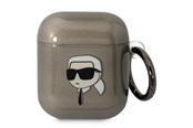 Puhelin - Muut lisävarusteet - Karl Lagerfeld KLA2HNIKTCK AirPods 1/2 cover black/black Karl`s Head - 3666339088019
