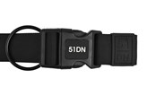 Koirat - 51 Degrees North 51 - Wanderful - Collar - Nylon - Flat - Black -26 - 51AWFCL5303