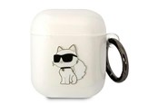 Puhelin - Muut lisävarusteet - Karl Lagerfeld KLA2HNCHTCT Airpods 1/2 cover transparent Ikonik Choupette - 3666339088040