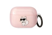 Puhelin - Muut lisävarusteet - Karl Lagerfeld KLAPHNCHTCP Airpods Pro cover pink/pink Ikonik Choupette - 3666339088088