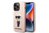 Puhelin - Kannet ja kotelot - Karl Lagerfeld Silicone Ikonik case for iPhone 14 Pro Max - pink - 3666339098643
