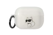 Puhelin - Muut lisävarusteet - Karl Lagerfeld KLAP2HNCHTCT Airpods Pro 2 cover transparent Ikonik Choupette - 3666339099312