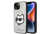 Puhelin - Kannet ja kotelot - Karl Lagerfeld KLHCP14MG2CPS iPhone 14 Plus 6.7" silver/silver hardcase Glitter Choupette Patch - 3666339099442