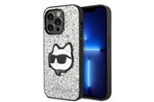 Puhelin - Kannet ja kotelot - Karl Lagerfeld KLHCP14LG2CPS iPhone 14 Pro 6.1" silver/silver hardcase Glitter Choupette Patch - 3666339099459