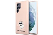 Puhelin - Kannet ja kotelot - Karl Lagerfeld KLHCS23LSNCHBCP S23 Ultra S918 hardcase pink/pink Silicone Choupette - 3666339117696