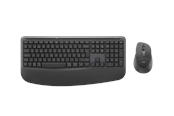Näppäimistöt - Logitech Signature Comfort Plus Combo MK880 for Business (Graphite) - Näppäimistö ja Hiirisetti - Sveitsi - Harmaa - 920-014049