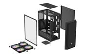 Kotelot - Natec Fury SHOBO SH8F ARGB - Kotelot - Tower - Musta - NFO-2402