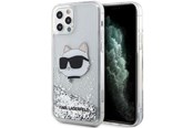 Puhelin - Kannet ja kotelot - Karl Lagerfeld KLHCP12MLNHCCS iPhone 12/ 12 Pro 6.1" silver/silver hardcase Glitter Choupette Head - 3666339119058