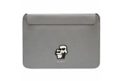 Laukut - Karl Lagerfeld Saffiano Karl&Choupette case for a 16" laptop - silver - 3666339126667