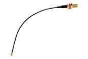 Verkkokaapelit - MikroTik ACSMAUFL U.fl - SMA female pigtail - Musta - ACSMAUFL