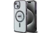 Puhelin - Kannet ja kotelot - Karl Lagerfeld KLHMP15SHKHNOTK iPhone 15 6.1" transparent hardcase IML Karl`s Head MagSafe - 3666339161910
