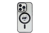 Puhelin - Kannet ja kotelot - Karl Lagerfeld IML Choupette's Head MagSafe case for iPhone 15 Pro - transparent - 3666339162054