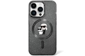 Puhelin - Kannet ja kotelot - Karl Lagerfeld KLHMN61HGKCNOK iPhone 11 / Xr 6.1" black/black hardcase Karl&Choupette Glitter MagSafe - 3666339162559