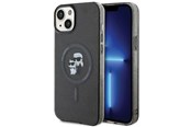 Puhelin - Kannet ja kotelot - Karl Lagerfeld Karl&Choupette Glitter MagSafe case for iPhone 15 Plus - black - 3666339162641
